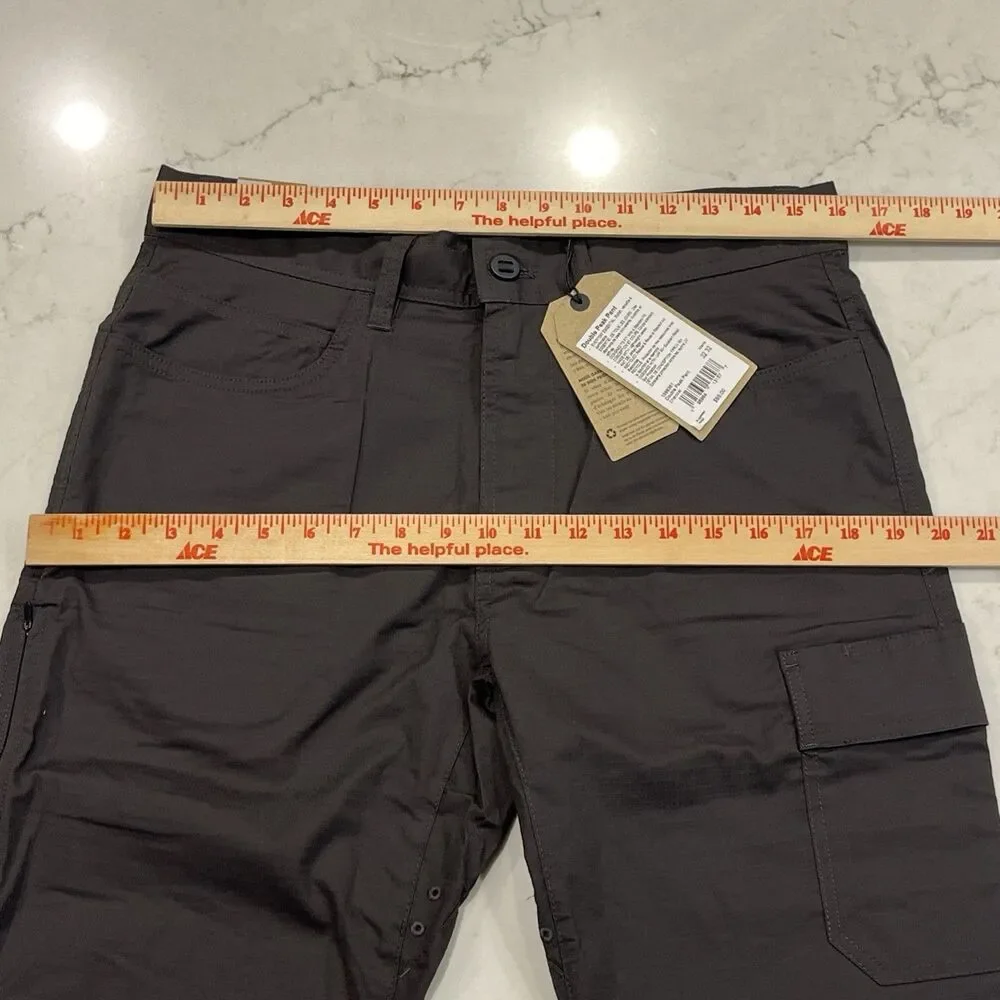 Prana NEW Mens 32‎ x32 Double Peak Hiking Pant Gray Ripstop Standard Tapered Leg